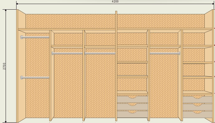 дизайн-проект шкафа-купе от Валетта-мебель